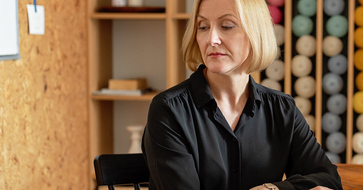 professional woman thinking at home