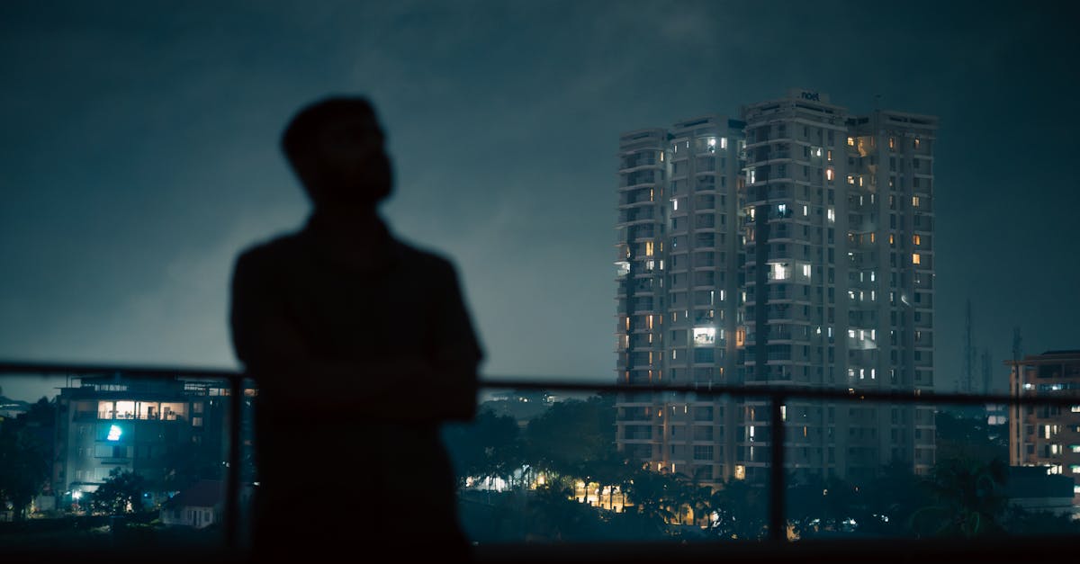 professional woman Hyderabad balcony night