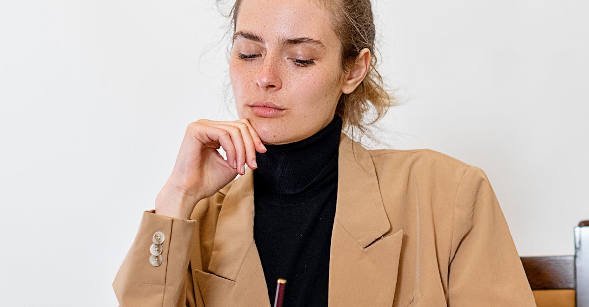 professional woman reflecting