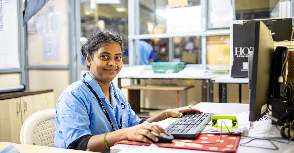 professional woman working Hyderabad office