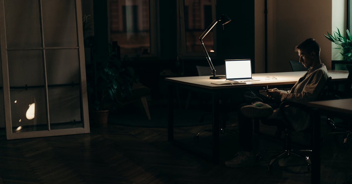Hyderabad entrepreneur working late
