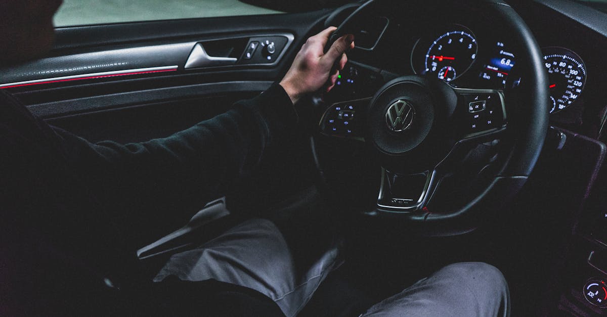 entrepreneur driving at night