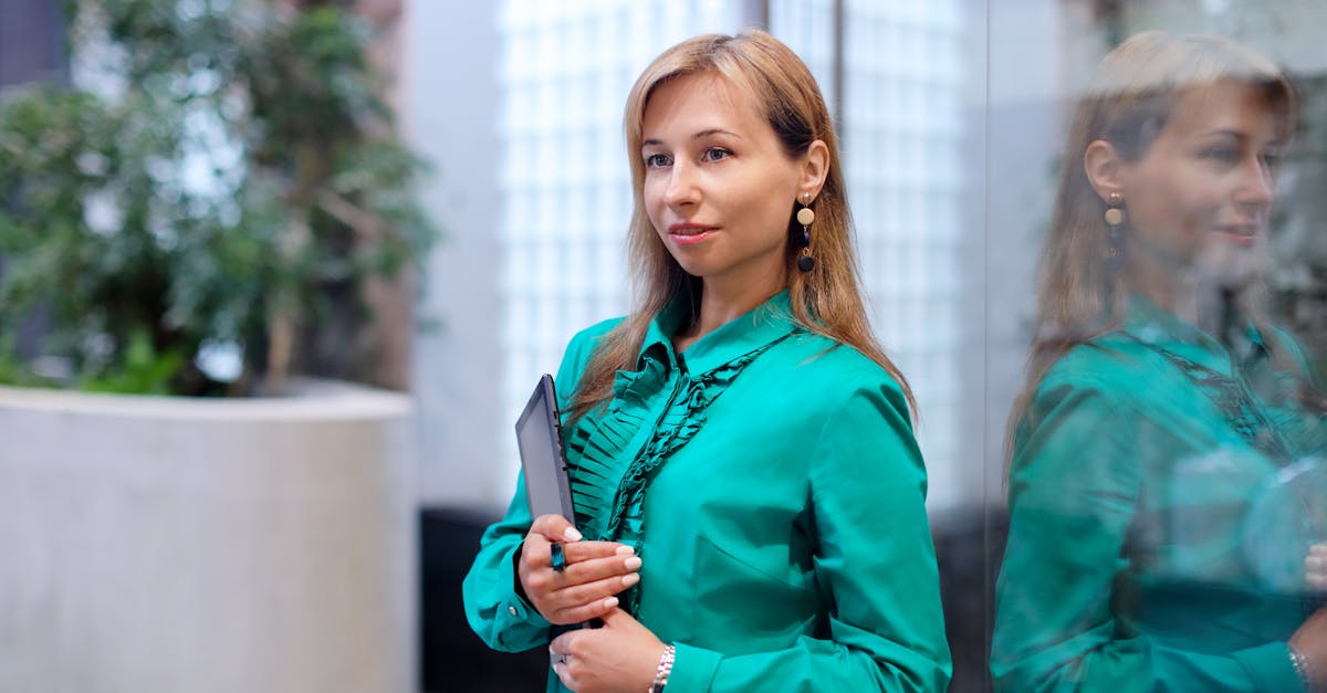 professional woman reflection