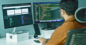 Hyderabad software engineer working late