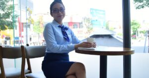 professional woman Hyderabad quiet cafe