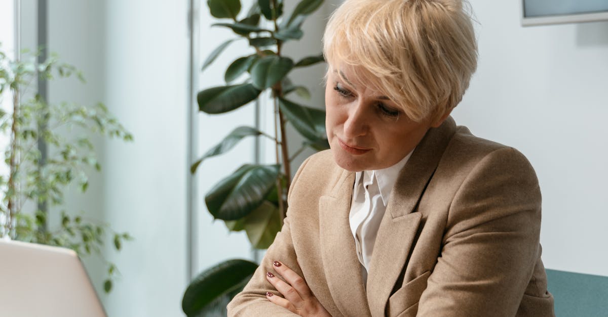 lonely professional woman with laptop