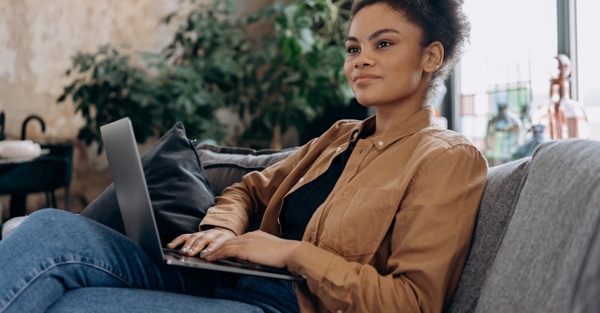 professional woman relaxing at home