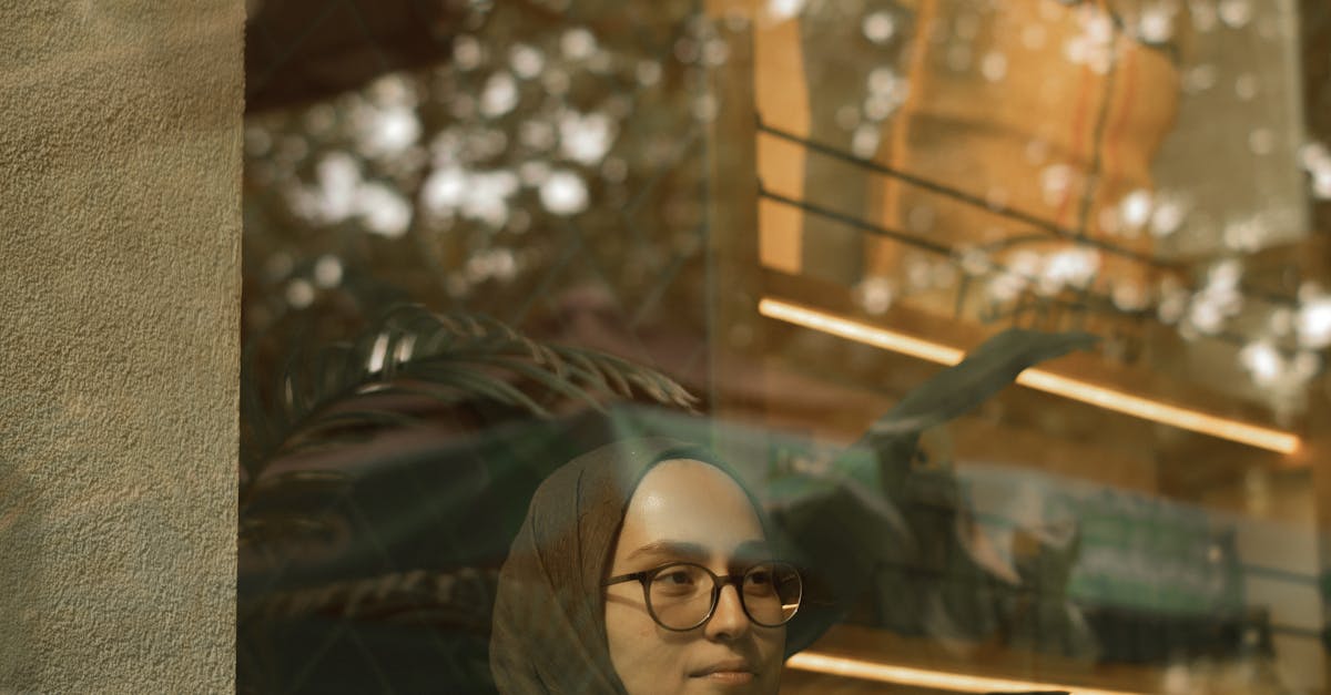 hyderabad woman coffee reflection