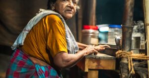 widowed woman working late Hyderabad