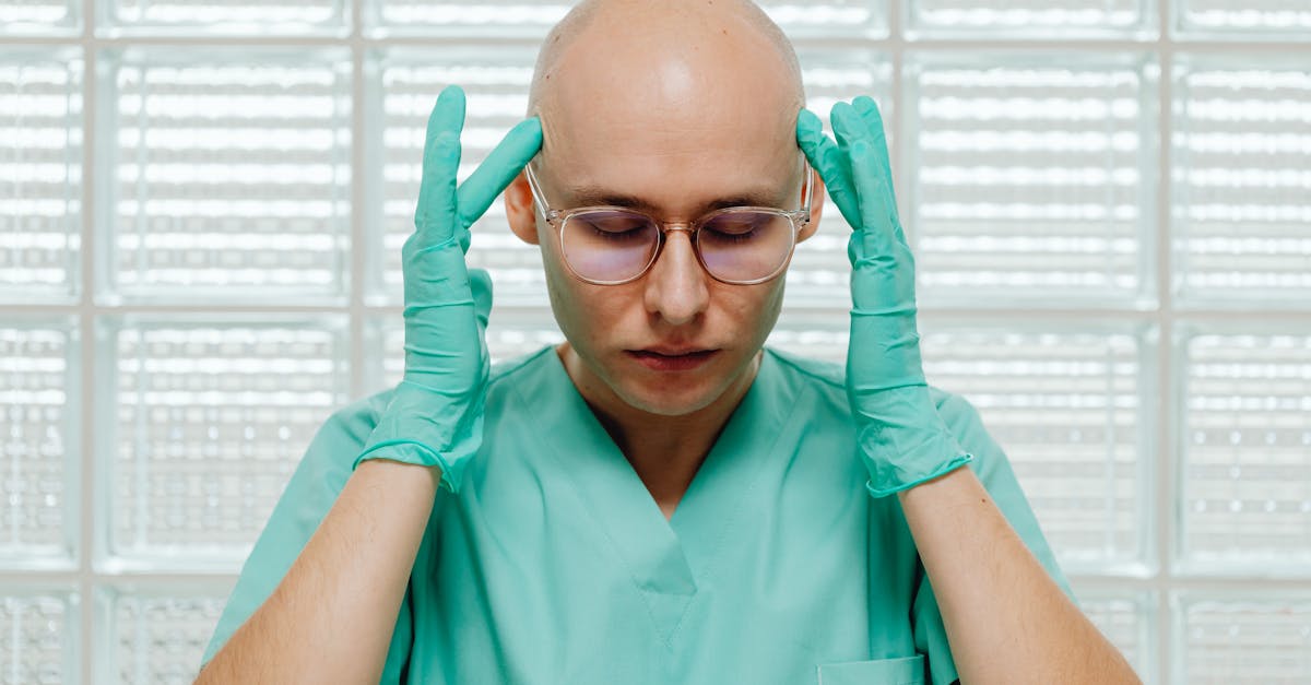 female doctor feeling exhausted