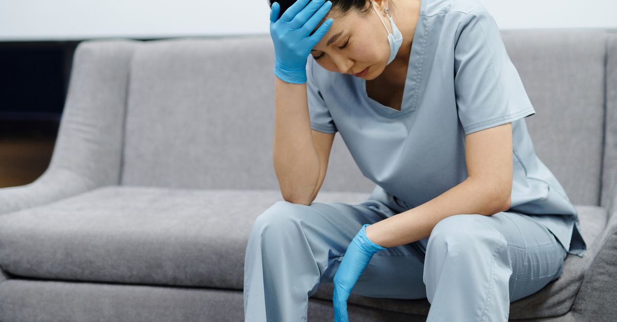 female doctor burnout