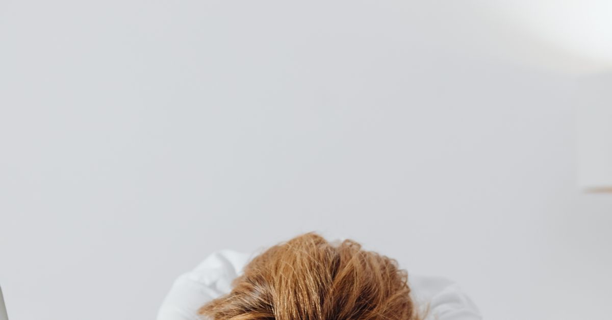 woman tired at desk hyderabad