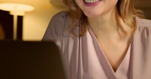 woman laptop evening Hyderabad