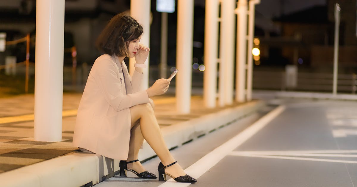professional woman alone at night