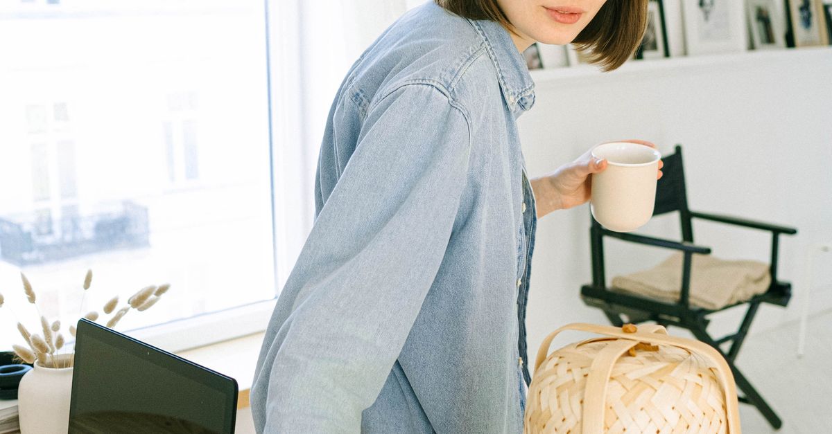 professional woman alone at home