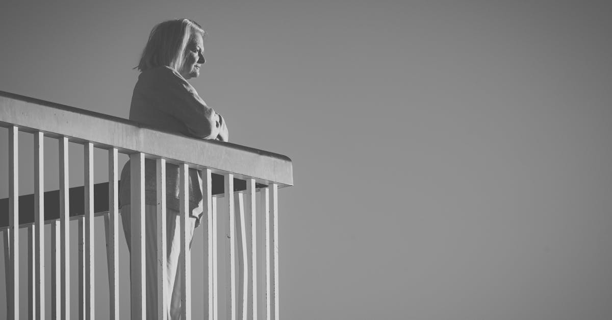 widowed woman quiet balcony