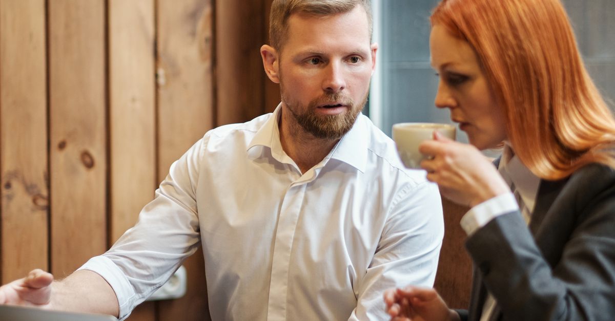 professional woman coffee meeting